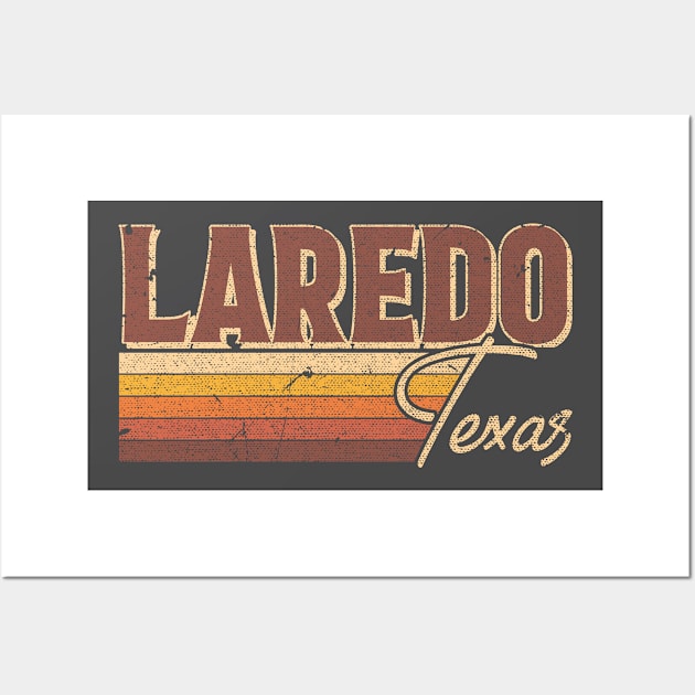 Retro Laredo Texas Wall Art by dk08